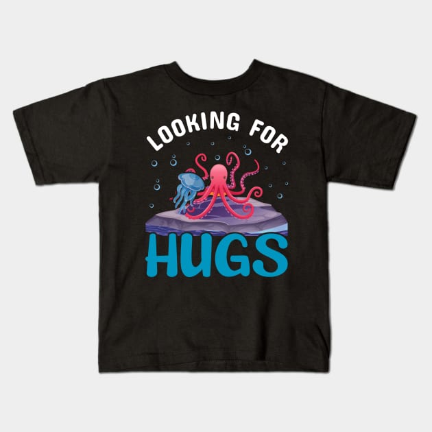 Looking for Hugs Kids T-Shirt by busines_night